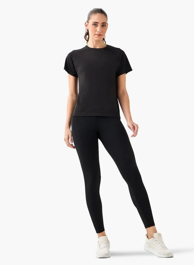 سبلاش اكتف Women 4-Way Stretch Jacquard T-shirt